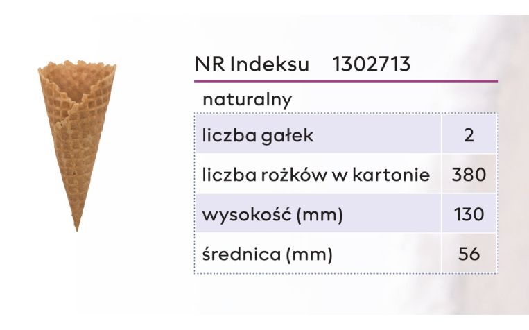 Rożek wafel do lodów